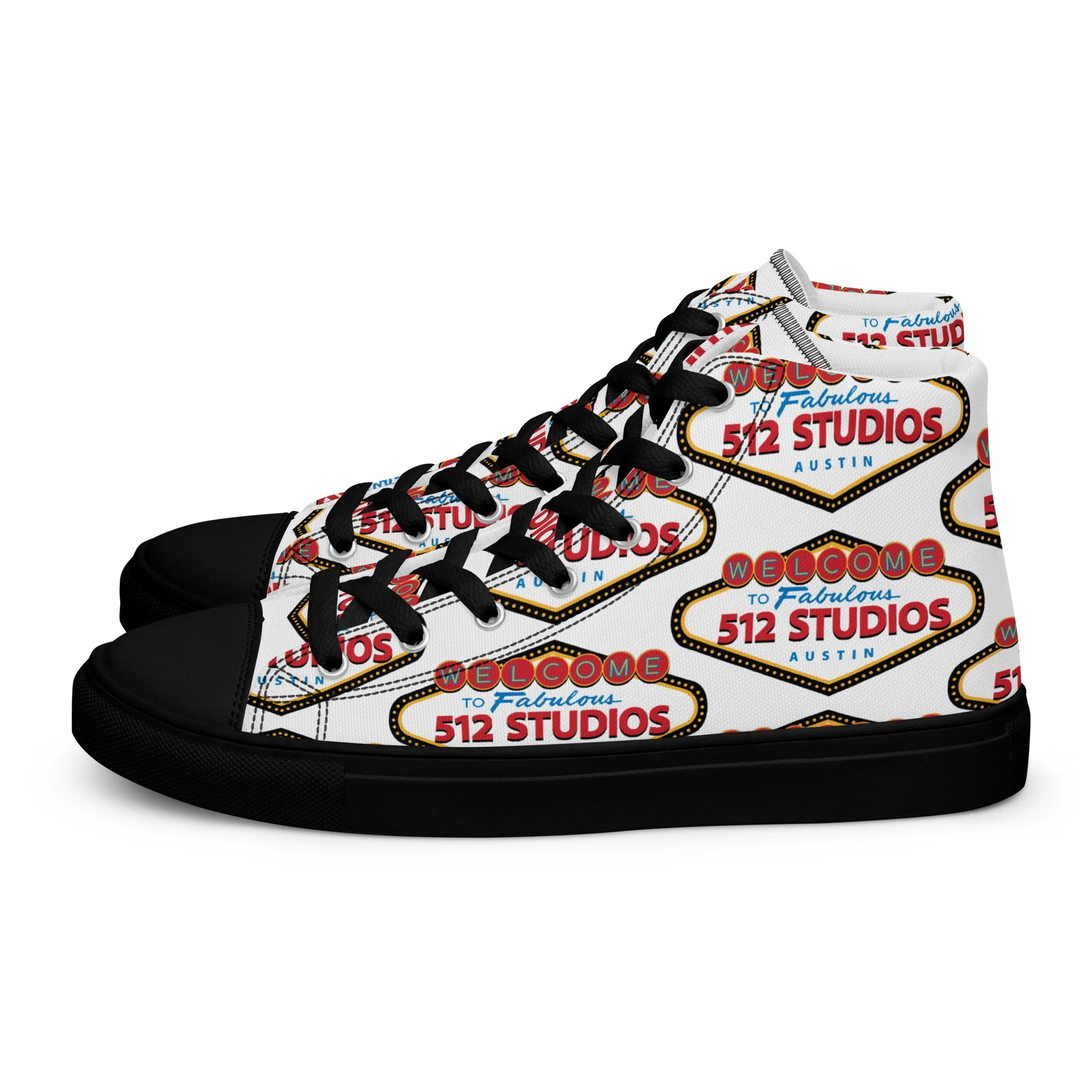 Men’s high top canvas shoes